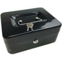 Lockable METAL CASH BOX Deposit Petty Cash Slot Money Safe Portable 2 Keys New V563-TOM-S606L