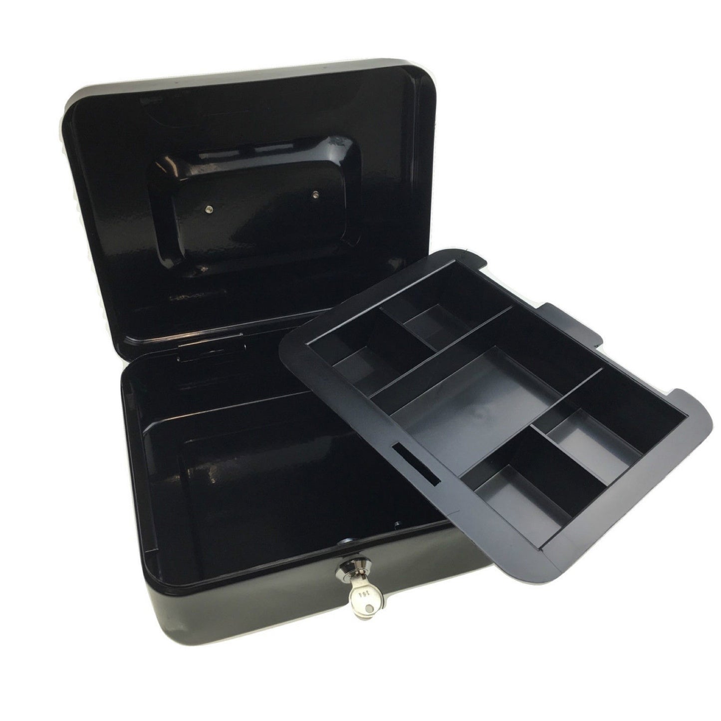 Lockable METAL CASH BOX Deposit Petty Cash Slot Money Safe Portable 2 Keys New V563-TOM-S606L