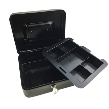 Lockable METAL CASH BOX Deposit Petty Cash Slot Money Safe Portable 2 Keys New V563-TOM-S606L
