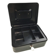 Lockable METAL CASH BOX Deposit Petty Cash Slot Money Safe Portable 2 Keys New V563-TOM-S606L