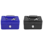 Lockable METAL CASH BOX Deposit Petty Cash Slot Money Safe Portable 2 Keys New V563-TOM-S606L