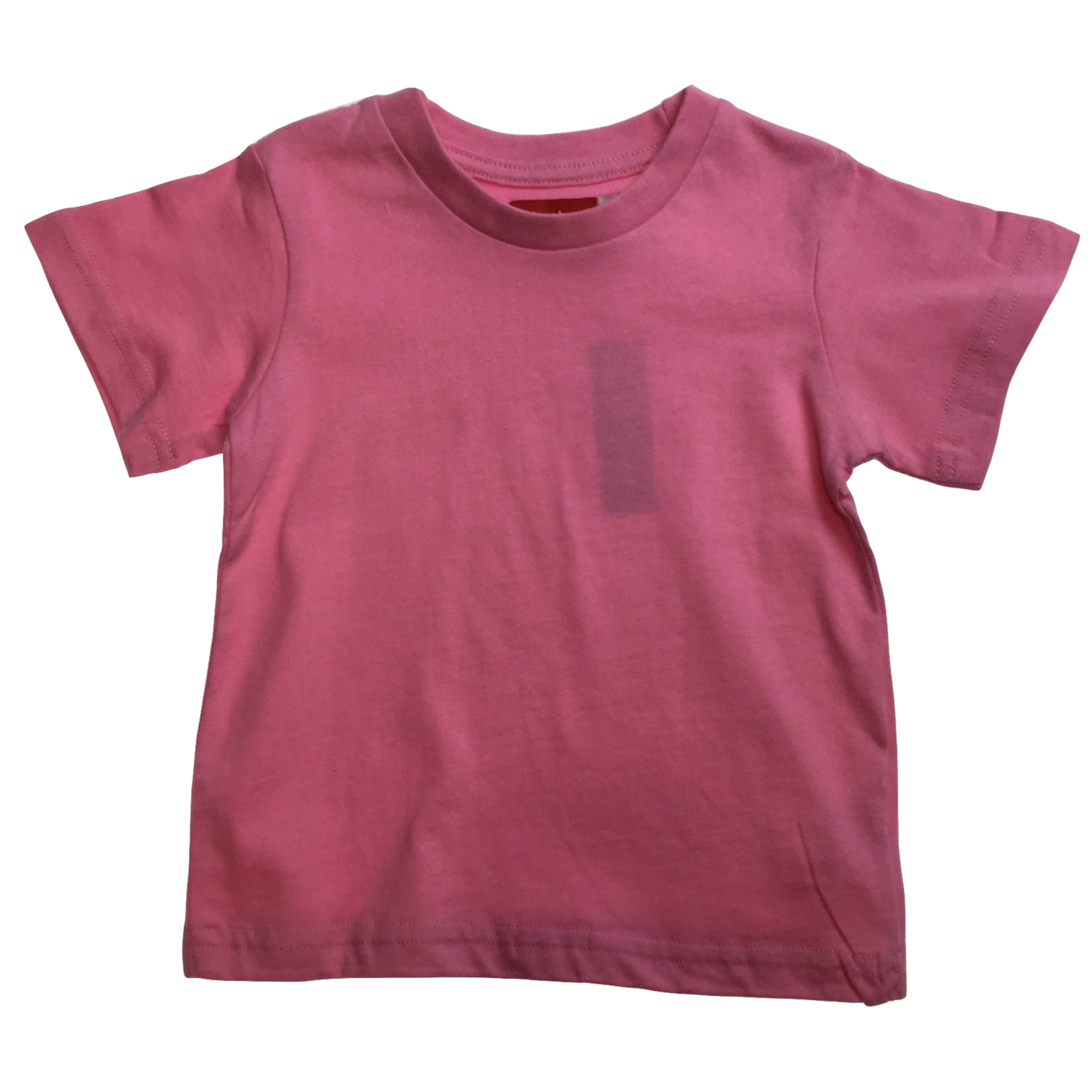 TODDLER PLAIN T SHIRT 100% COTTON Basic Blank Tee Top Teen Teenager Crew Kids - Pink - 0 V563-TOODLER-TNSHIRT-PNK-0