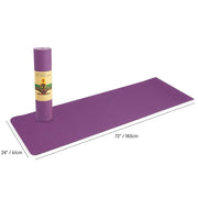YOGA MAT Non-Slip Light Gym 1830x610x6mm Pilates Home Fitness - Assorted Colours V563-TPE-6