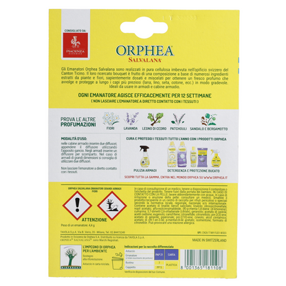 Orphea 2pcs Clothes Protector Flower Scented Natural Diffuser for Closet Wardrobe Hangers V563-TV118127
