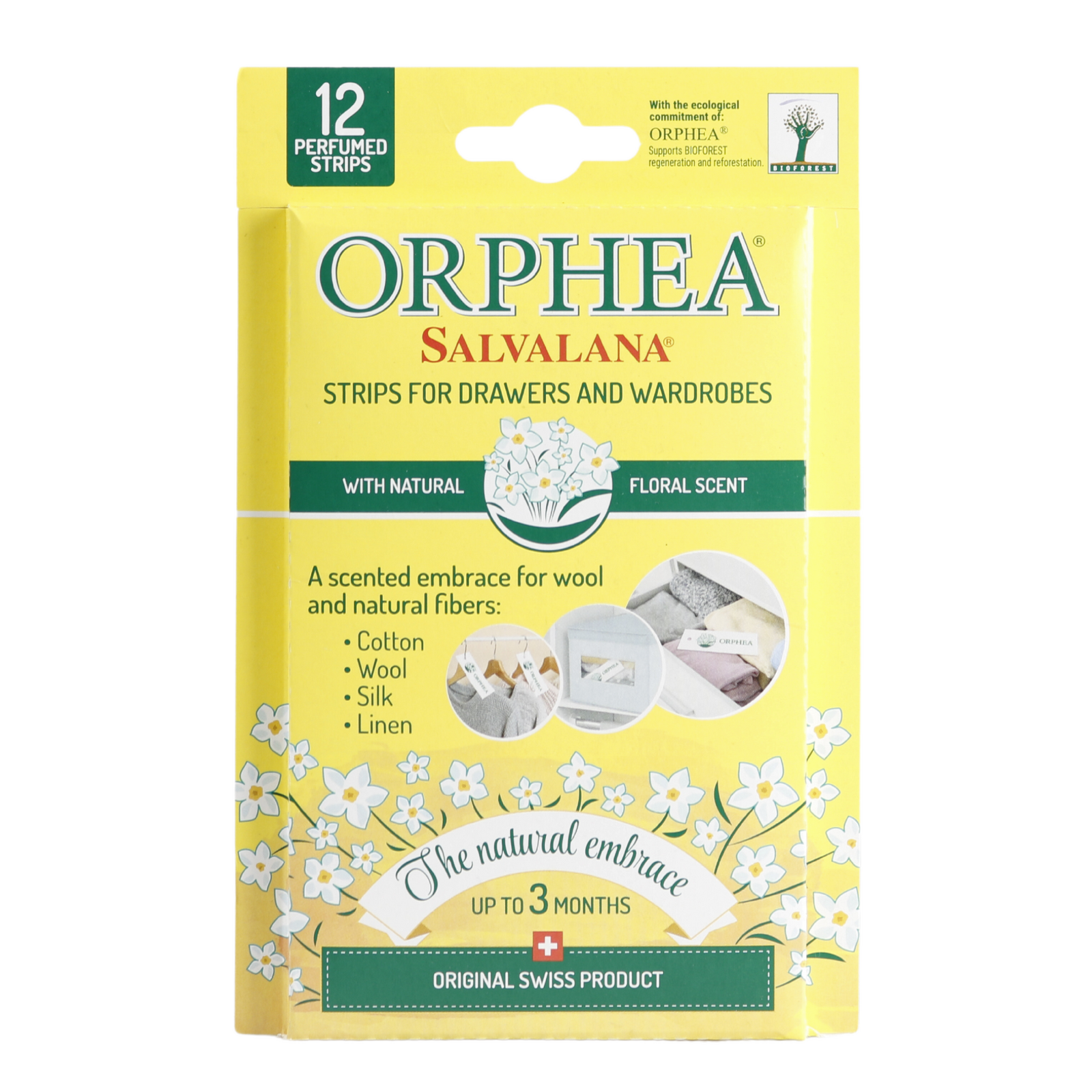 Orphea 12pcs Clothes Protector Natural Flower Floral Scented Strips for Drawers/Closets V563-TV118334