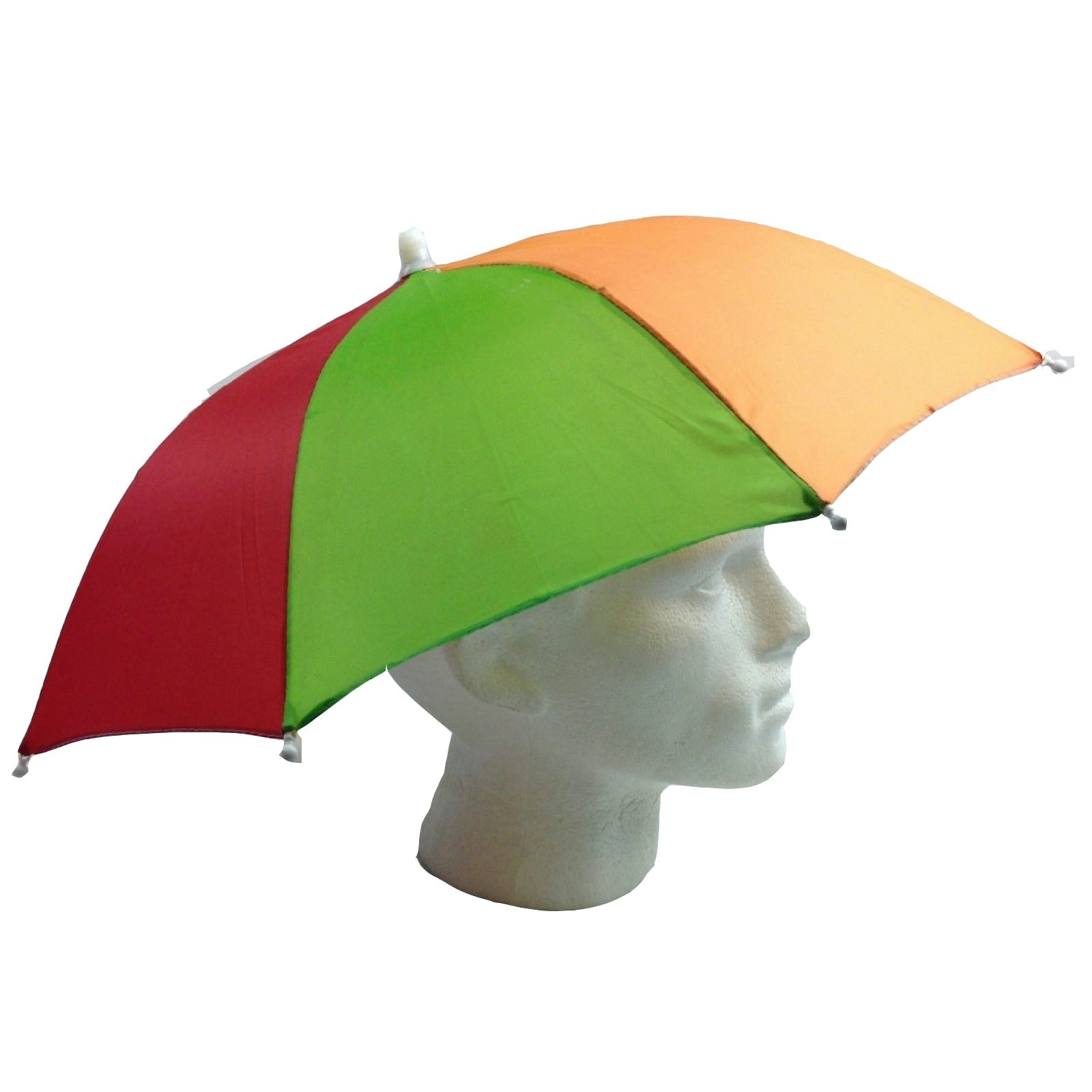 2-pc-Set Rainbow Umbrella Hat + 70s Fake Moustache Costume Props Novelty Fancy V563-UMBRELLAMOUSTACHESET