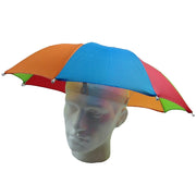 2-pc-Set Rainbow Umbrella Hat + 70s Fake Moustache Costume Props Novelty Fancy V563-UMBRELLAMOUSTACHESET