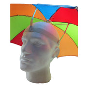 2-pc-Set Rainbow Umbrella Hat + 70s Fake Moustache Costume Props Novelty Fancy V563-UMBRELLAMOUSTACHESET
