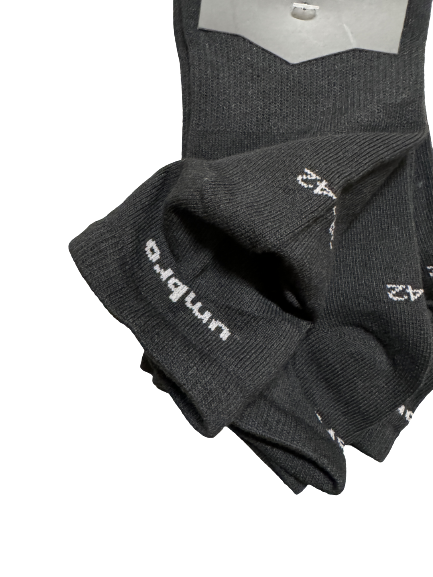 Umbro Mens Trainer Ankle Socks - Black - 1 Pack of 3 Pairs - EU 39-42 V563-UMBRO-BLACK-39-42