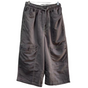 Mens 3/4 Longer Length Microfibre Cargo Shorts Bottoms - Rabbit - S V563-UMS-1969-RABBIT-S