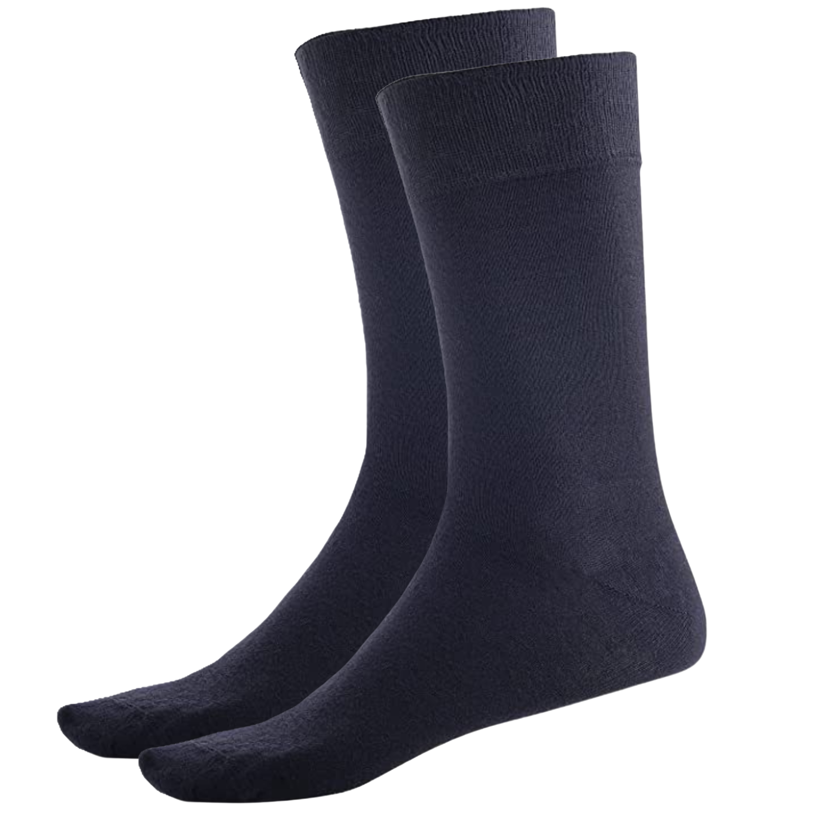 BAMBOO SOCKS Crew Natural Eco Healthy Enviro Unisex Work Anti-Bacterial Business - Navy - 2-8 V563-UP-1BMBCREW-NVY-2_8