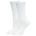 BAMBOO SOCKS Crew Natural Eco Healthy Enviro Unisex Work Anti-Bacterial Business - White - 6-11 V563-UP-1BMBCREW-WHT-6_11
