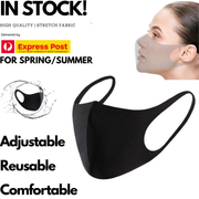 SUMMER Reusable Breathable Face Mask Mouth Mask Anti Dust Haze Protective in Black V563-UPWR-FACEMASK_BLACK
