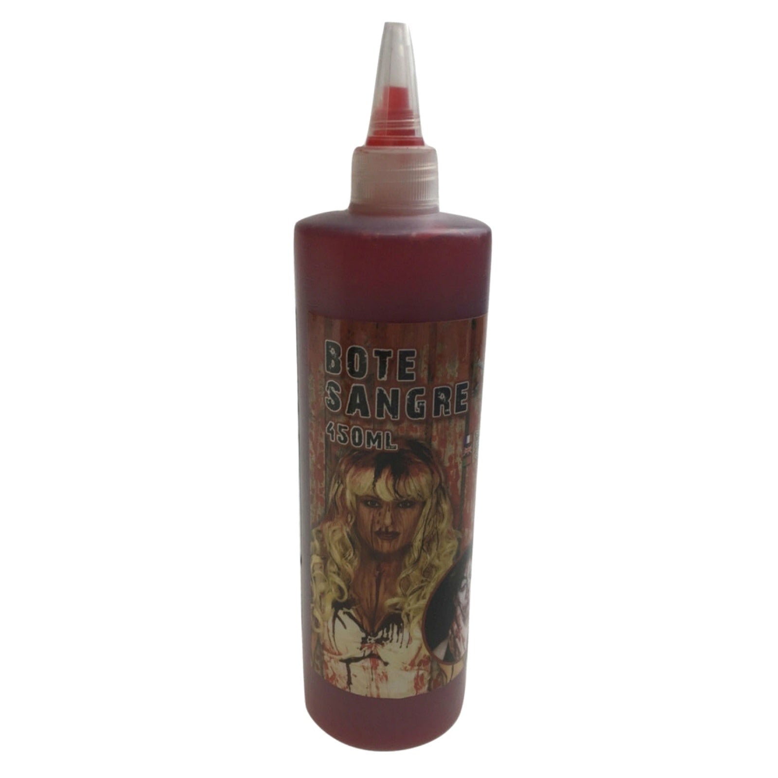 Gothic Vampire Wig + 450ml Bottle Fake Blood Halloween Costume Set Horror Scary Party V563-VAMPIREWIGFAKEBLOODSET