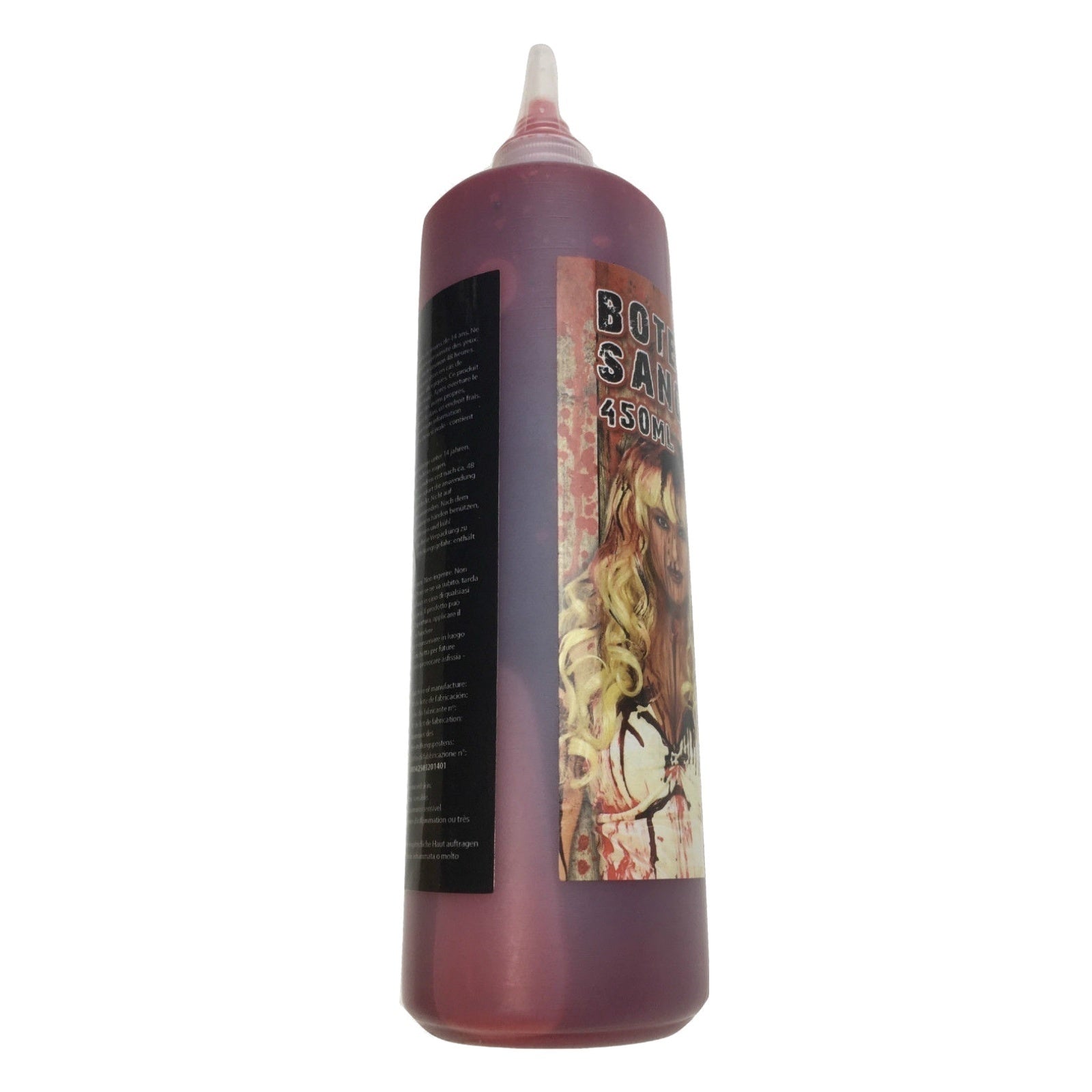 Gothic Vampire Wig + 450ml Bottle Fake Blood Halloween Costume Set Horror Scary Party V563-VAMPIREWIGFAKEBLOODSET