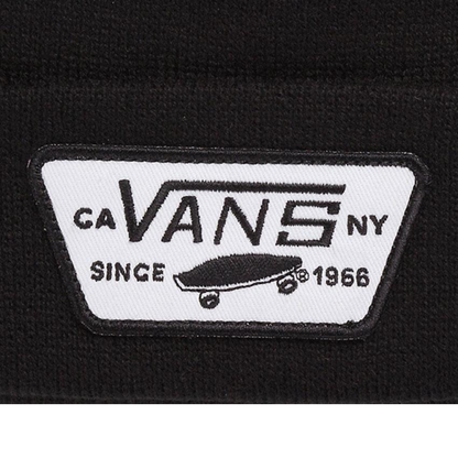 VANS Milford Beanie Warm Winter Knit Hat Ski Cap - Black V563-VN000UOUBLK