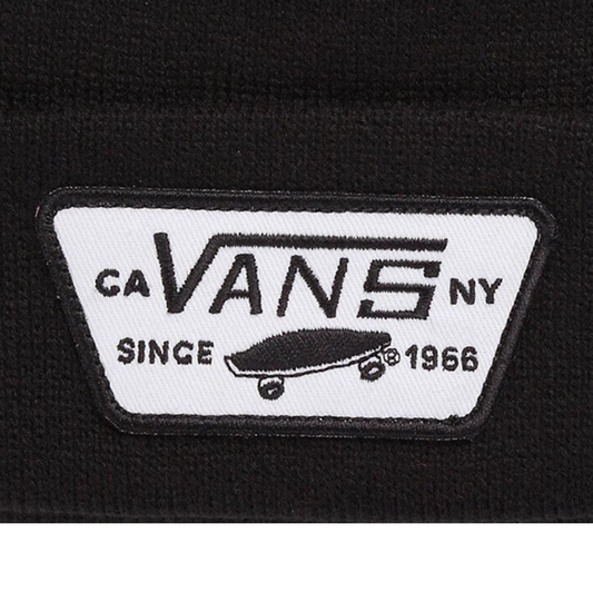 VANS Milford Beanie Warm Winter Knit Hat Ski Cap - Black V563-VN000UOUBLK