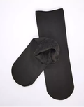 1 Pair Large Thick Fur THERMAL HEATED SOCKS Warm Winter Work Ski Reversible V563-W8253-BLACK-1PAIR