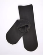 1 Pair Large Thick Fur THERMAL HEATED SOCKS Warm Winter Work Ski Reversible V563-W8253-BLACK-1PAIR
