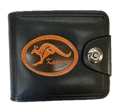 Souvenir Wallet Australia Classic Australian Kangaroo in Black V563-WALLET-KANG-BLACK