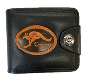 Souvenir Wallet Australia Classic Australian Kangaroo in Black V563-WALLET-KANG-BLACK