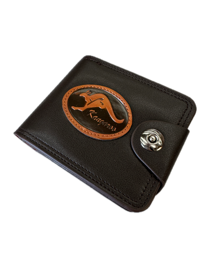 Souvenir Wallet Australia Classic Australian Kangaroo in Brown V563-WALLET-KANG-BROWN