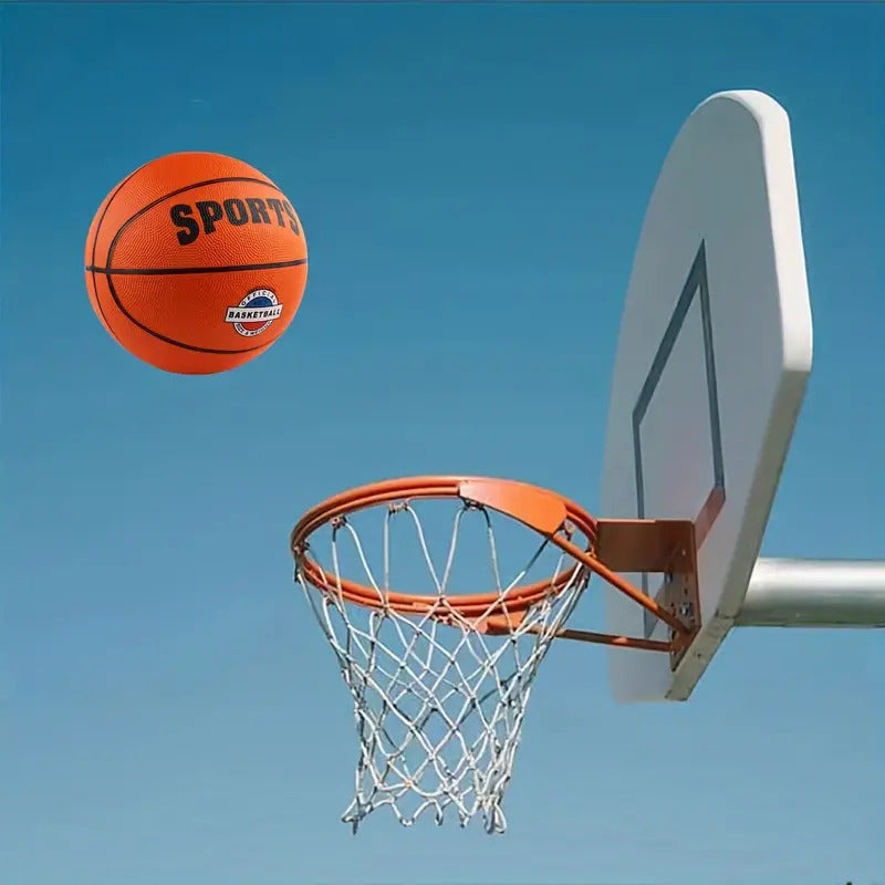 Classic Rubber Basketball Training Standard Size Downtown for NBA- Black/Orange V563-WB-BASKETBALL