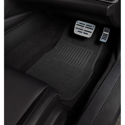 4pcs Car Floor Mats Front Rear Rubber Black Universal Fit Carpet Set Heavy Duty V563-WB-CARFLOORMATS