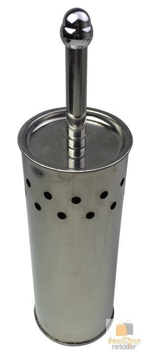 Toilet Brush Holder Metal Stainless Steel Bathroom Set Handle Round Cover Clean V563-WB-TOILETHOLDER