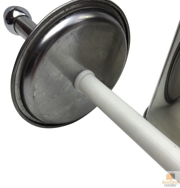 Toilet Brush Holder Metal Stainless Steel Bathroom Set Handle Round Cover Clean V563-WB-TOILETHOLDER