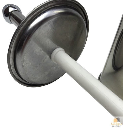 Toilet Brush Holder Metal Stainless Steel Bathroom Set Handle Round Cover Clean V563-WB-TOILETHOLDER