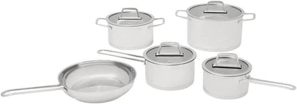 5pc Westinghouse Stainless Steel Pot & Pan Gas/Induction Frypan/Saucepan Set V563-WH5P03SS