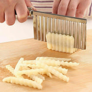 LARGE RIPPLE JELLY KNIFE Stainless Steel Blade Potato Crinkle Wavy Cutter Slicer V563-WIDEJELLYKNIFE