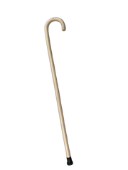 93cm WOODEN WALKING STICK Wood Cane Pole Carved Varnished Deluxe Sturdy - Beige V563-WOODENWALKINGSTICK-BEIGE