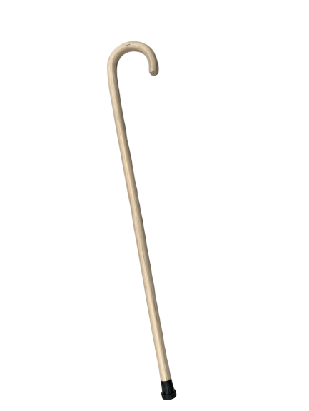 93cm WOODEN WALKING STICK Wood Cane Pole Carved Varnished Deluxe Sturdy - Beige V563-WOODENWALKINGSTICK-BEIGE