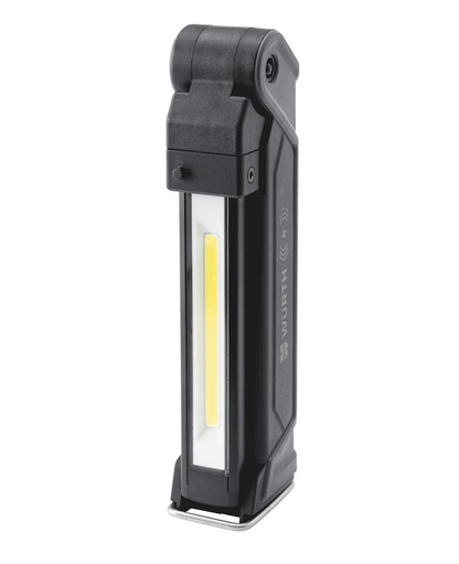 Wurth Cordless LED Handheld Work Lamp ERGOPOWER BEND+ - 700 Lumen, Folding Head, USB Rechargeable V563-WURTH-0827940301