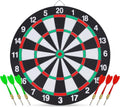 15" Dartboard Dart Board with Steel Darts Professional Competition Party Game V563-YU5439
