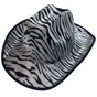 ZEBRA HAT Adult Cowboy Print Wild West Costume Party Fancy Dress Fedora V563-ZEBRAHAT