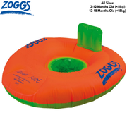 ZOGGS Stage 1 Trainer Seat Childrens Swimming Floatie Zoggy Kids Learn Training Inflatable - 3-12 Months Old V563-ZOGGS-TRINRSEAT-3_12MTHS