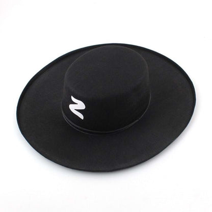 Zorro Hat Spanish Bandit Adult/Children Costume Party Halloween Dress V563-ZORROHAT