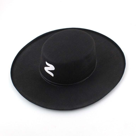 Zorro Hat Spanish Bandit Adult/Children Costume Party Halloween Dress V563-ZORROHAT