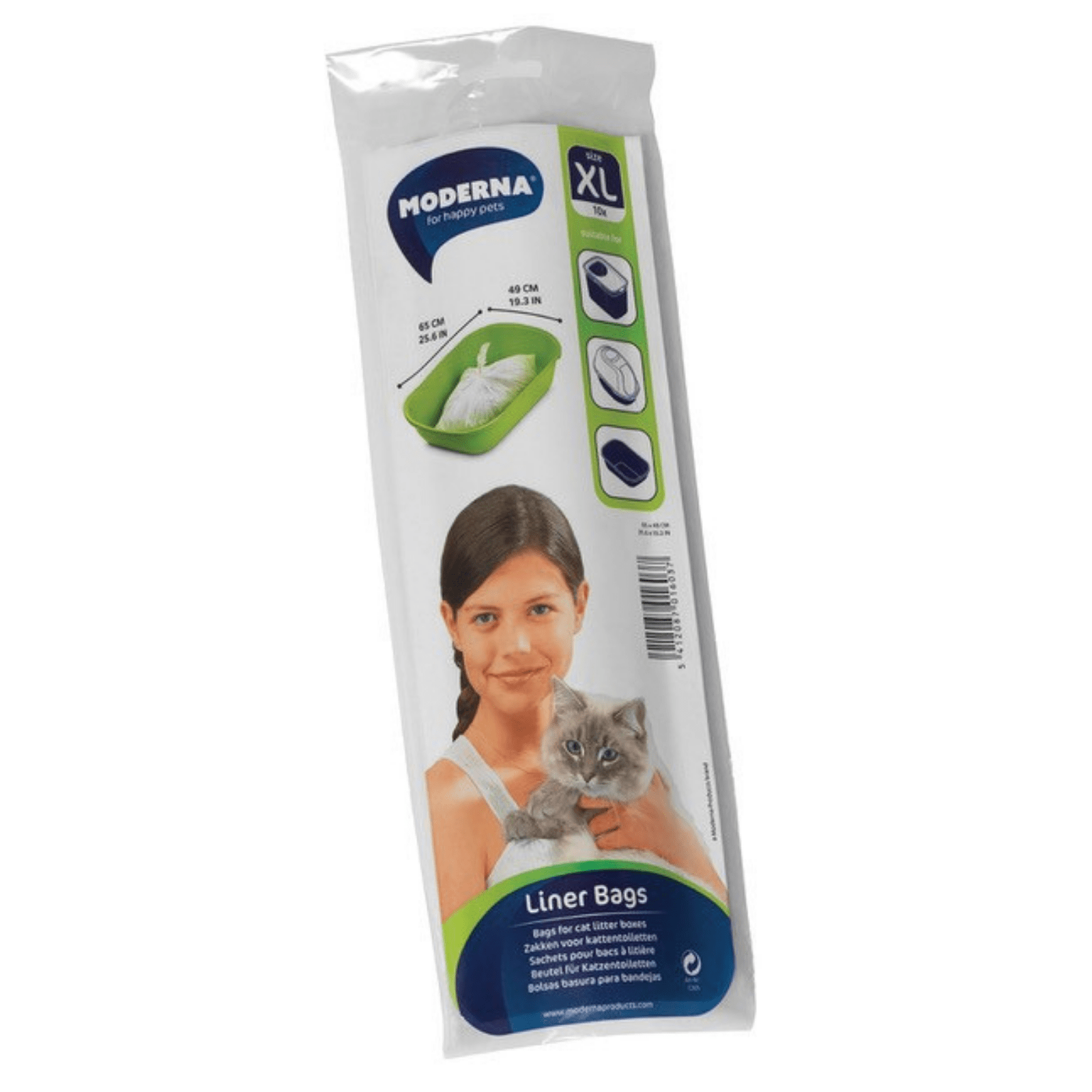 Moderna Cat Litter Box Liner Bags, Extra Large 10 Pack V568-C205-0999