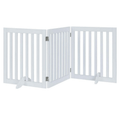 Three Panel Freestanding Dog Gate, White V568-GMW-265-W