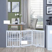 Three Panel Freestanding Dog Gate, White V568-GMW-265-W