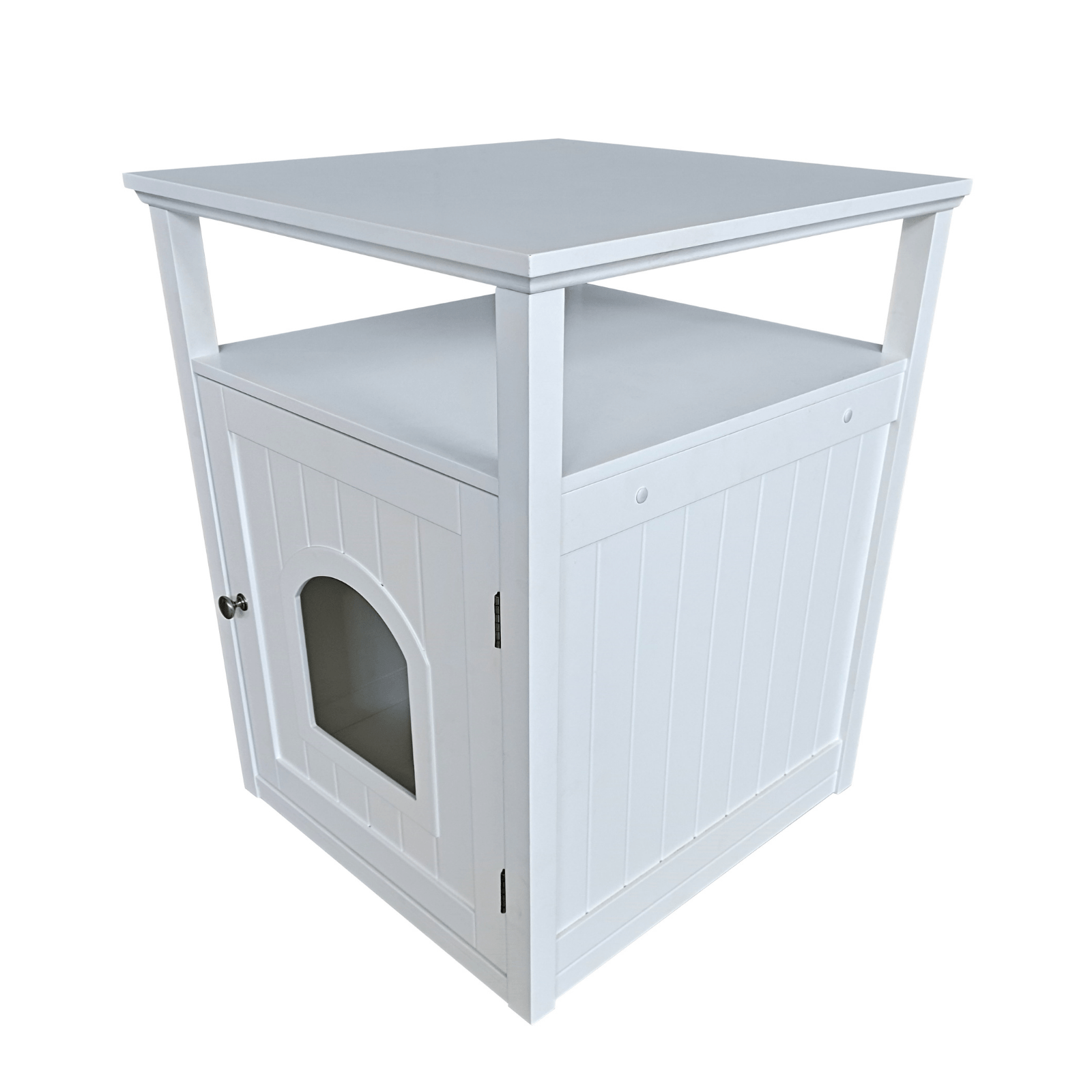 Jasper 2 Cat Litter Cabinet, White V568-GMW-650-W
