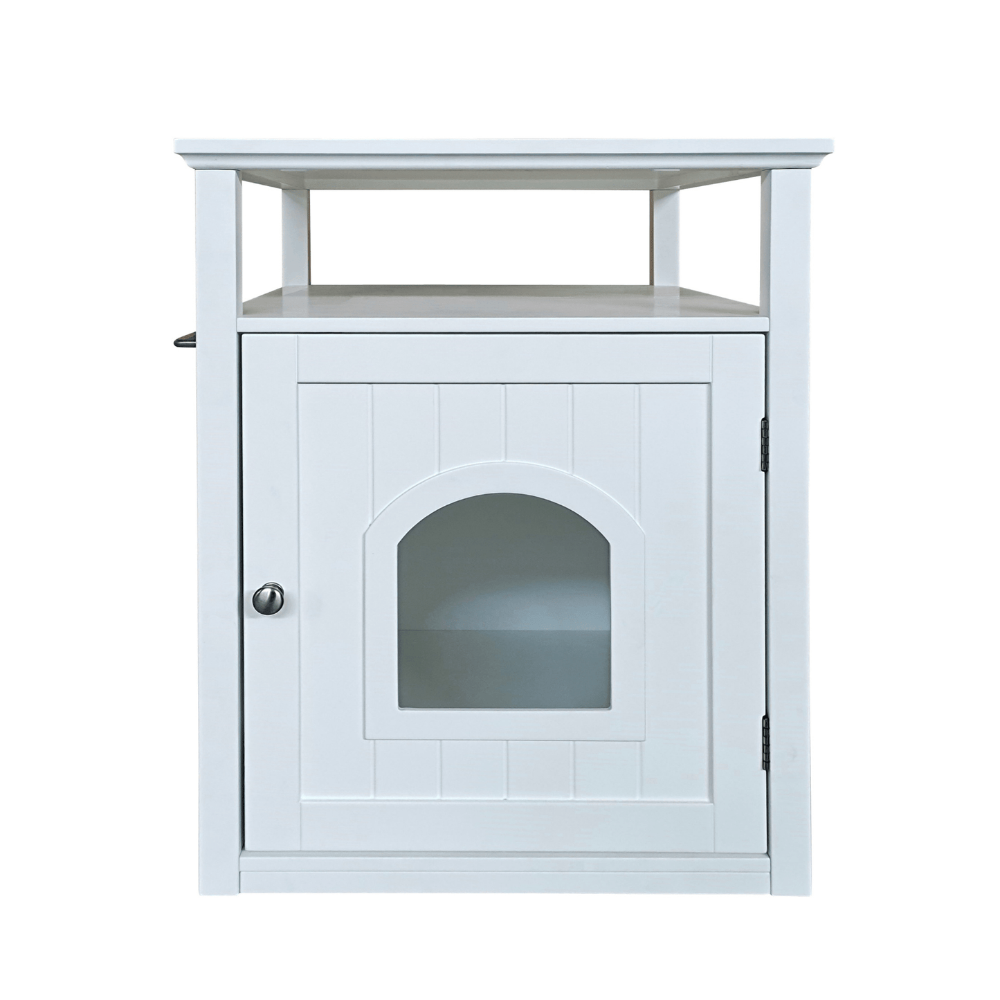 Jasper 2 Cat Litter Cabinet, White V568-GMW-650-W