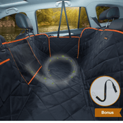 iBuddy Dog Seat Cover Car Hammock w/ Mesh Window & Dog Seat Belt V568-IB-P00027-SB