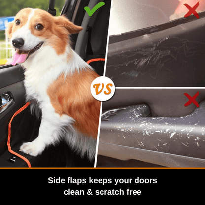 iBuddy Dog Seat Cover Car Hammock w/ Mesh Window & Dog Seat Belt V568-IB-P00027-SB