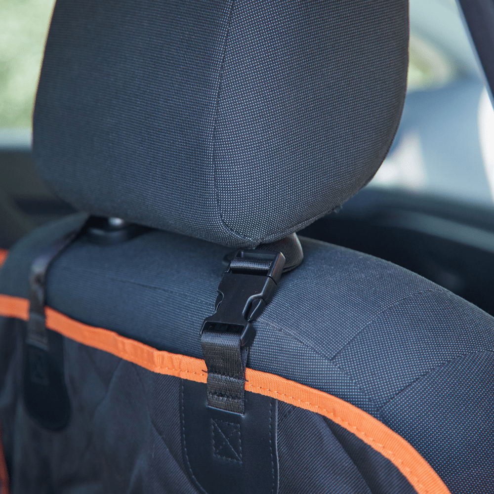 iBuddy Dog Seat Cover Car Hammock w/ Mesh Window & Dog Seat Belt V568-IB-P00027-SB