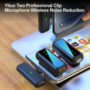Hridz SX6 Type-C 2in1 Portable Professional Wireless Microphone 2.4g Dual Microphone for Vlog Singing V571-0740111698696